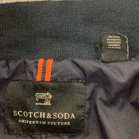 Scotch & Soda Men’s Large Full Zip Navy Blue Lightweight Jacket. - Picture 9 of 16